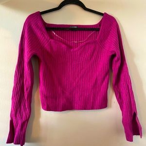 Flirty Magenta Crop Top